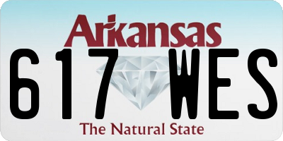 AR license plate 617WES