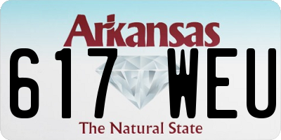 AR license plate 617WEU