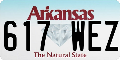 AR license plate 617WEZ