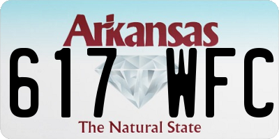 AR license plate 617WFC