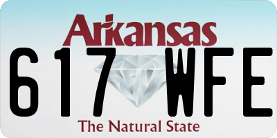 AR license plate 617WFE