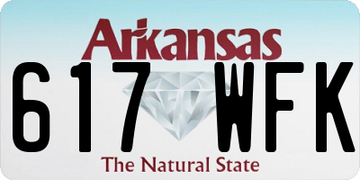 AR license plate 617WFK