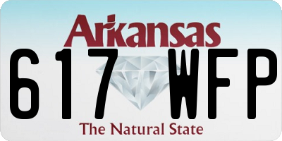 AR license plate 617WFP