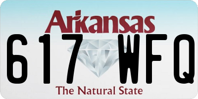 AR license plate 617WFQ