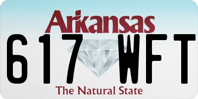 AR license plate 617WFT