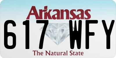 AR license plate 617WFY