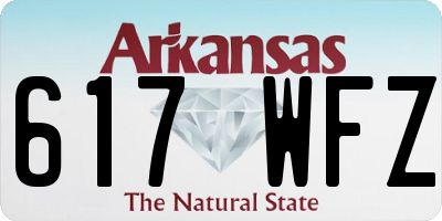 AR license plate 617WFZ