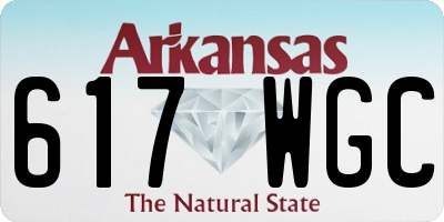 AR license plate 617WGC