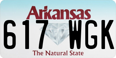 AR license plate 617WGK