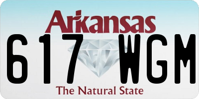 AR license plate 617WGM