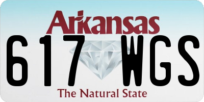 AR license plate 617WGS