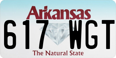 AR license plate 617WGT