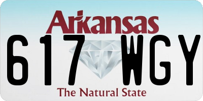 AR license plate 617WGY