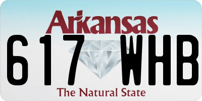 AR license plate 617WHB