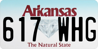 AR license plate 617WHG