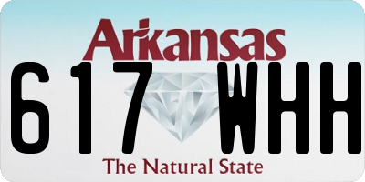 AR license plate 617WHH