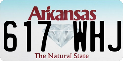 AR license plate 617WHJ
