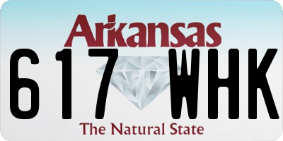 AR license plate 617WHK
