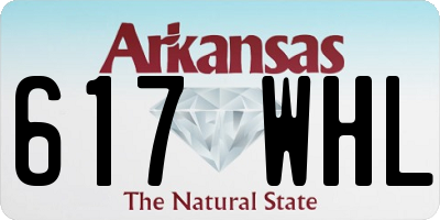 AR license plate 617WHL