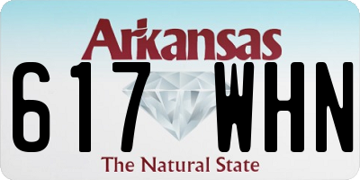 AR license plate 617WHN