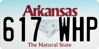AR license plate 617WHP