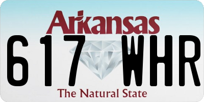 AR license plate 617WHR