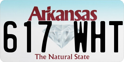 AR license plate 617WHT