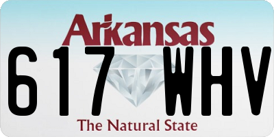 AR license plate 617WHV