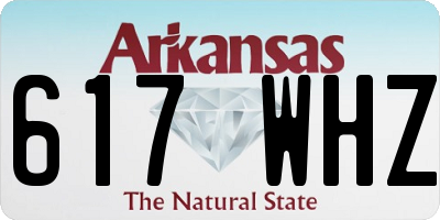 AR license plate 617WHZ