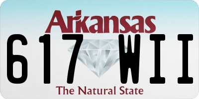 AR license plate 617WII