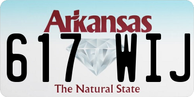 AR license plate 617WIJ