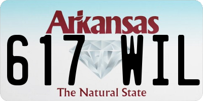 AR license plate 617WIL