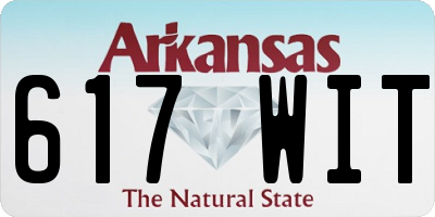 AR license plate 617WIT
