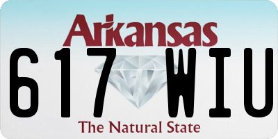 AR license plate 617WIU