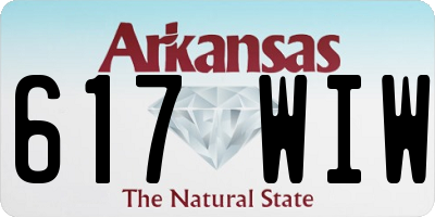 AR license plate 617WIW