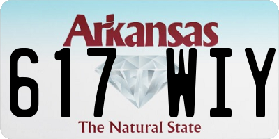 AR license plate 617WIY