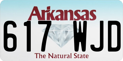 AR license plate 617WJD