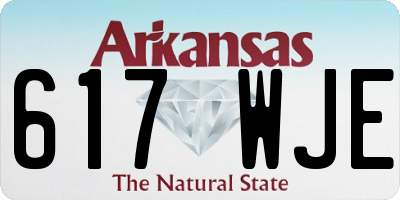 AR license plate 617WJE