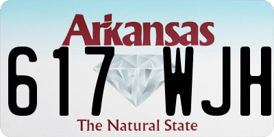 AR license plate 617WJH