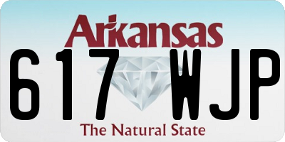 AR license plate 617WJP