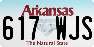 AR license plate 617WJS