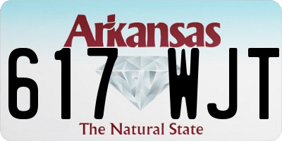 AR license plate 617WJT