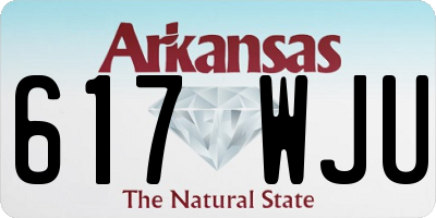 AR license plate 617WJU