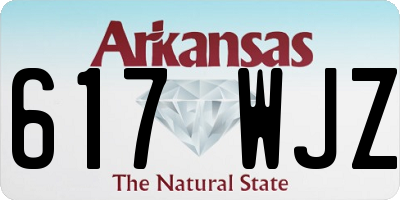 AR license plate 617WJZ