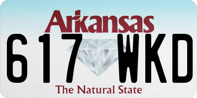 AR license plate 617WKD