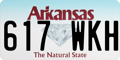 AR license plate 617WKH