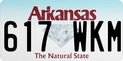 AR license plate 617WKM