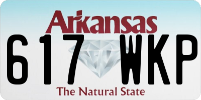AR license plate 617WKP