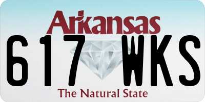 AR license plate 617WKS