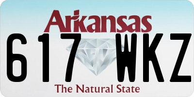 AR license plate 617WKZ